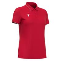 Melody polo RED/WHT L Poloskjorte - Dame