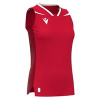 Lily Eco Sleeveless Shirt RED/WHT XXS Teknisk kamp og treningsdrakt - Dame